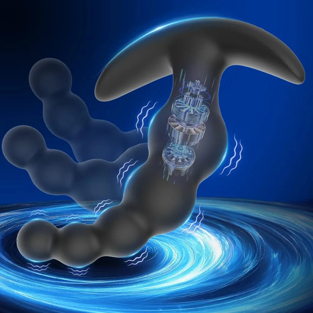 APP Control Vibrating Butt Plug Anal Beads 9 Vibrator Modes G-spot Vibrator Prostate Massager Sex Toys for Men Women Couples — image 4