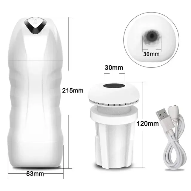 Automatic Male Masturbator Powerful Vibration Blowjob Sucking Machine Silicone Masturbation Cup Adult Supplies Sex Toy for Men