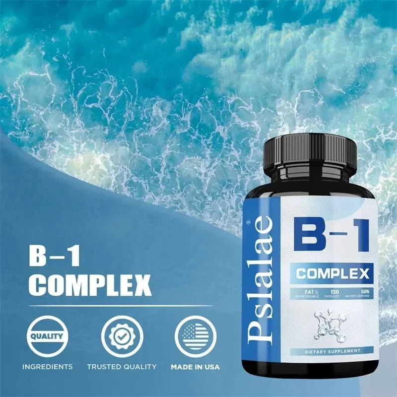 Vitamin B1 Complex - Fatigue Digestion Stress Mood Formula Boosts Energy and Metabolism