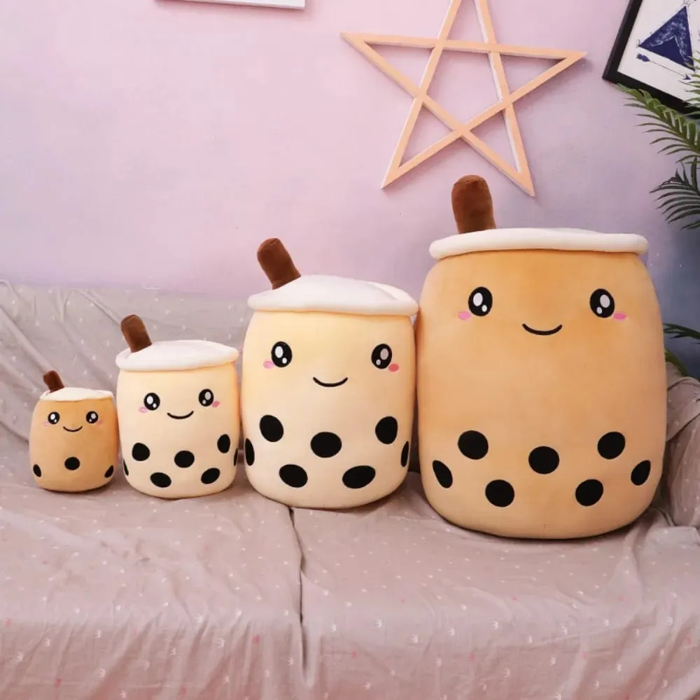 New 25/35cm Bubble Tea Pillow Soft Cushion Pillow Boba Pillow Home Decor