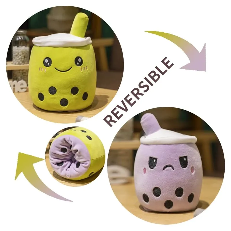 Kawaii Milk Tea Cup Plush Pillow 23cm Stuffed Food Fruit Boba Doll Ultrasoft Stuffed Plush Tea Shop Kids Toys Birthday Gift