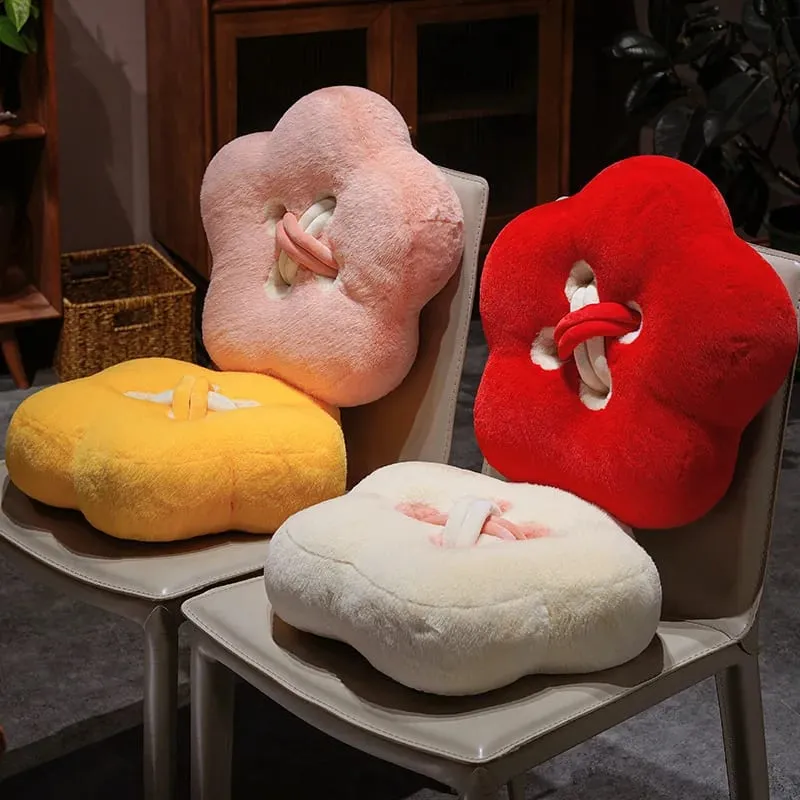 Button Plush Toys Flower Heart-shaped Stuffed Pillow Home Decor 40/45cm Soft Sofa Cushion Throw Pillow Birthday Surprise Gifts