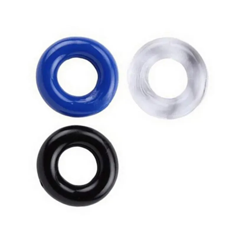 Mannelijke Penis Sleeve Dual Cock Ringen Vertraging Ejaculatie Nozzle Penis Ringen Uitbreiding Herbruikbare Cockring Speeltjes voor Mannen Volwassenen