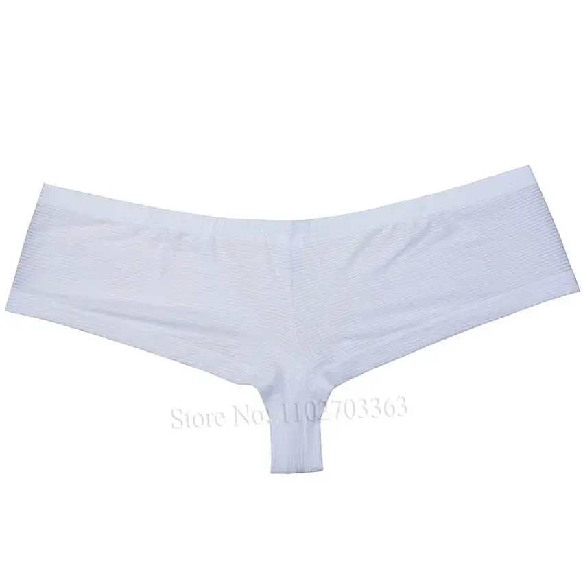 Cheeky Men's Solid Bikini Briefs Ice Silk Micro Boxer Underwear Male Slip Hipster Trunks Bulge Pouch Beach Shorts Underpant Soft
