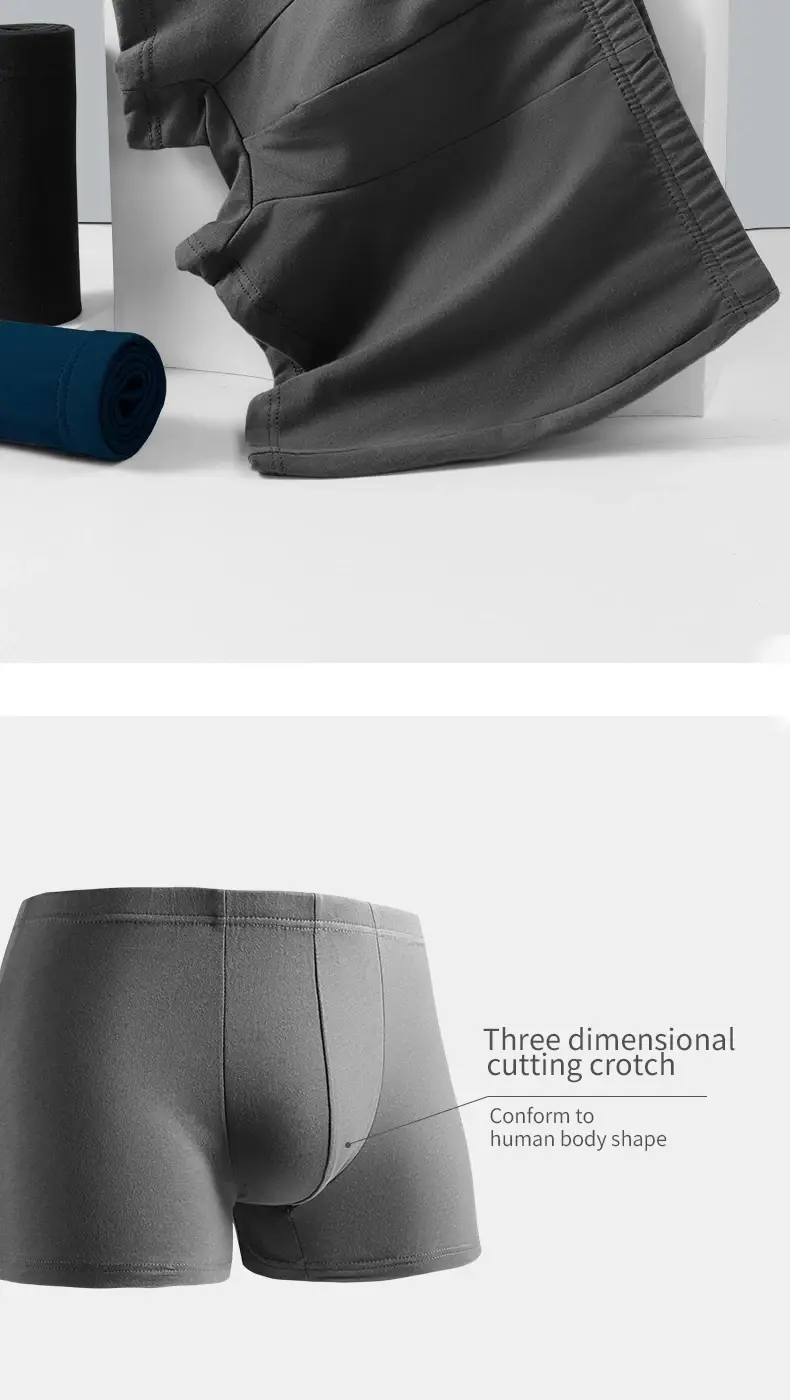 3-pack heren puur katoenen ondergoed heren zomer groot formaat ademend sport boxershorts dunne katoenen jongens boxershorts