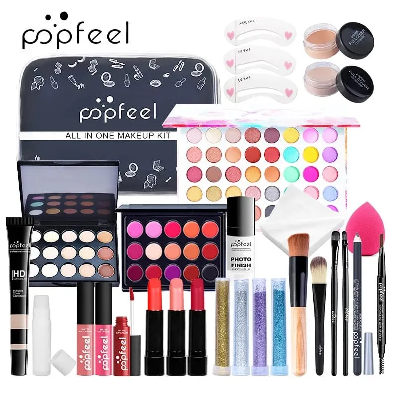 All In One Makeup Kit for Women Full Kit Set All in One Makeup Sets Include Eyebrow Eyeliner Eyeshadow