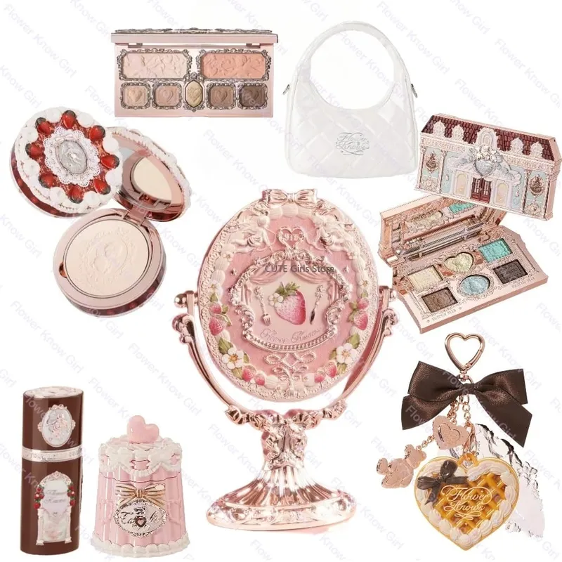 FlowerKnows ALL IN ONE Makeup Set Full Professional Face Palette Blush Desktop Mirror Eyeshadow Contour Lip Cream — image 3