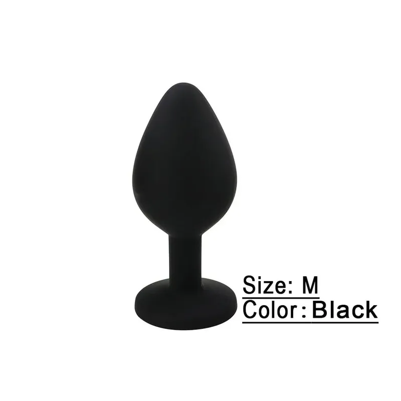 Plugue anal de silicone macio p/m/l, mini plugue erótico para bunda, brinquedo sexual para iniciantes, homens, mulheres, casais gays, estimulador de próstata, brinquedo de sexo anal