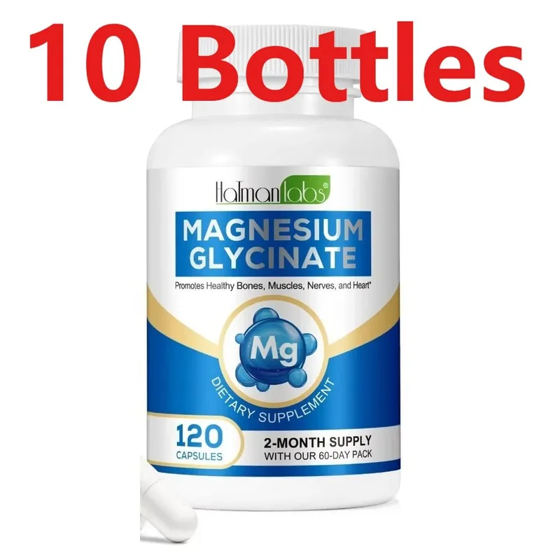 Cápsulas de glicinato de magnésio com 208mg de bisglicinato elementar para suporte ósseo, muscular e nervoso saudável, adultos 120 cápsulas — image 13
