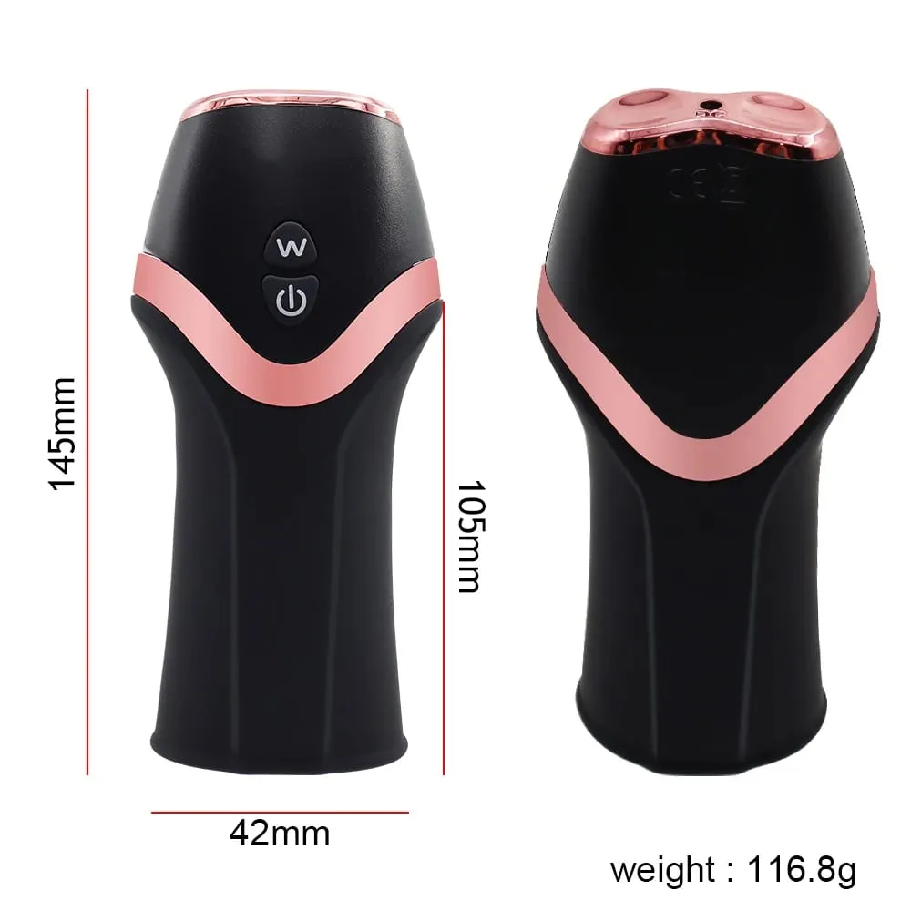 12 Mode Cock Vibrator Male Erection Delay Ejaculation Masturbation Cup Stimulate Glans Airplane Cup Penis Masturbate Sex Toy For