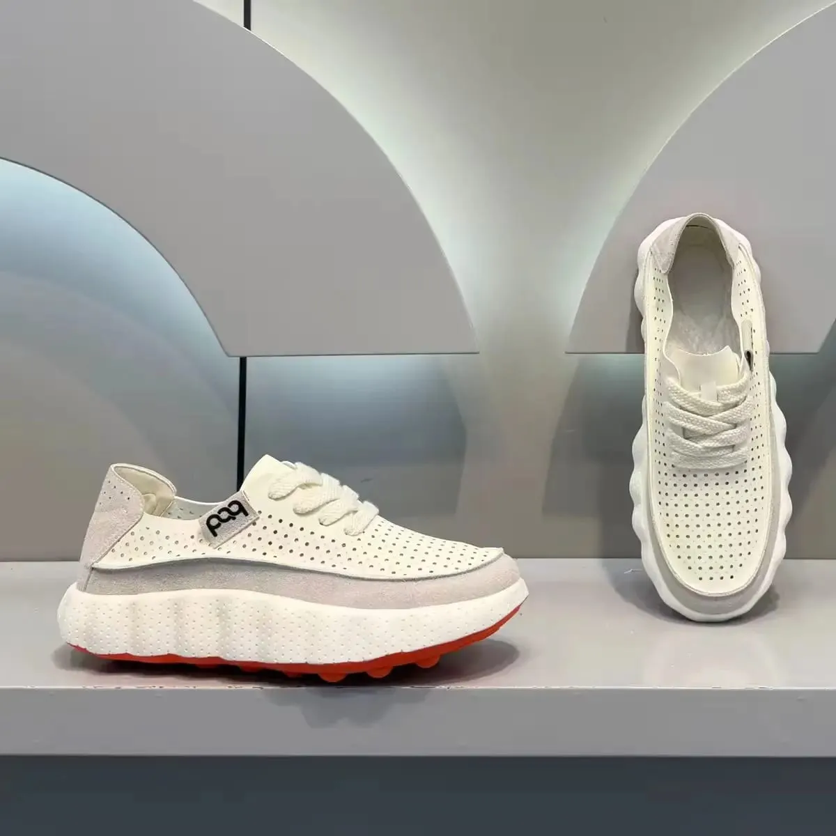 New Summer Men Chunky Platform Sneakers Breathable Running Shoes Casual Shoes Non Slip Male Outdoor Walking Jogging Footwear — image 1