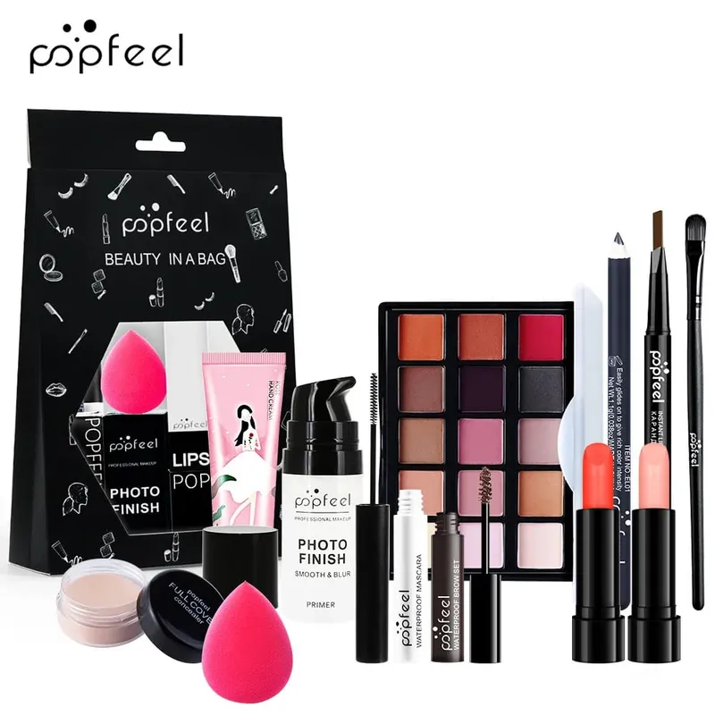 Makeup Full Kit Female Make Up Set Eye Shadow Eyeshadow Palette Lip Gloss Mascara Eyeliner Brushes Bag Make-up for Women — image 22