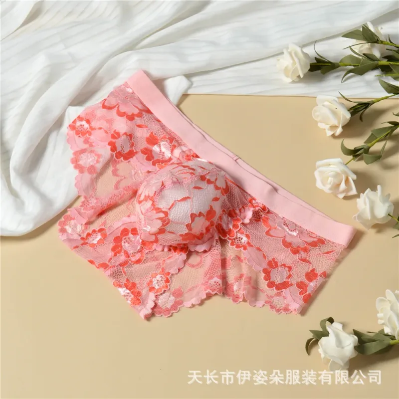 Pakaian Dalam Seksi Berenda Celana Dalam Kantung Pria Halus Celana Dalam Pria Bunga Tipis Perspektif Celana Dalam Bersirkulasi Jaring Godaan