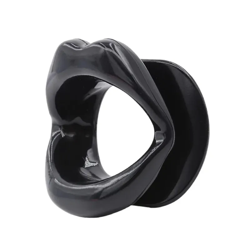 Silicone Oral Fixation Lips Ring Silicone O-Ring Open Mouth Gag for Couples Sex Toys BDSM Bondage Restraint Lips Shape 18+