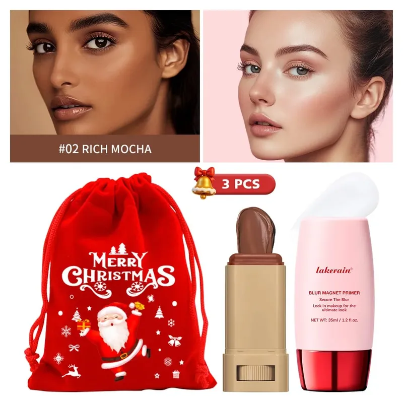 Blur Magnet Primer & Eraser Foundation Stick Langdurige poriën Minimaliseren van glad gezicht Make-up Oliecontrole Mat kerstcadeau