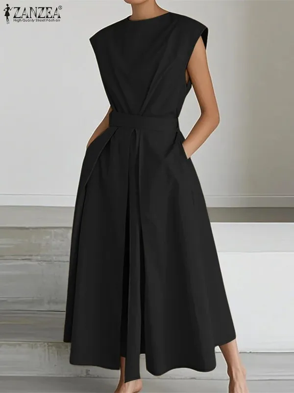 Elegant Chic Women Long Dresses Casual Short Sleeve Collared High Waisted Casual & Day Shirt Dress Solid Color S-3XL