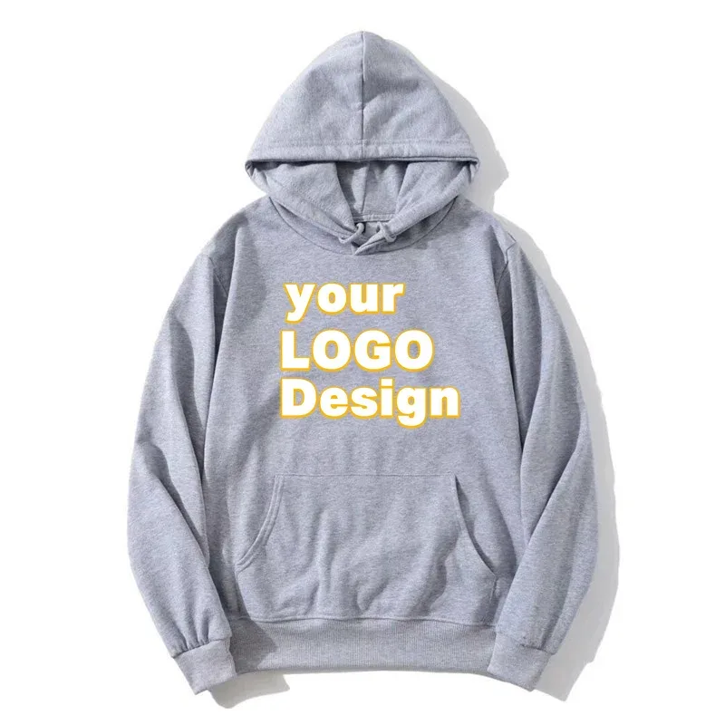 Hoodie Kustom DIY Gambar Logo Teks Cetak Hoodie Kualitas Tinggi Kaus Kasual Olahraga Kustom Hadiah Natal yang Dipersonalisasi