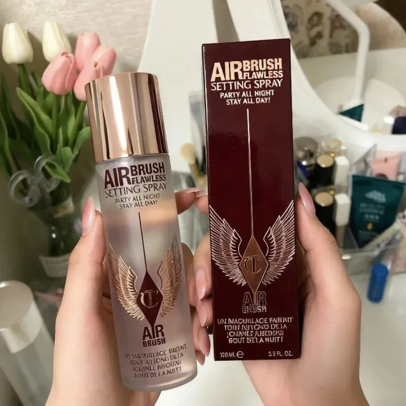 Charlotte Tilbury 100ml 34ml Setting Spray 2PC Set Matte Setting Pressed Powder Oil Control Face Repair Honey Powder Makeup Gift — image 17