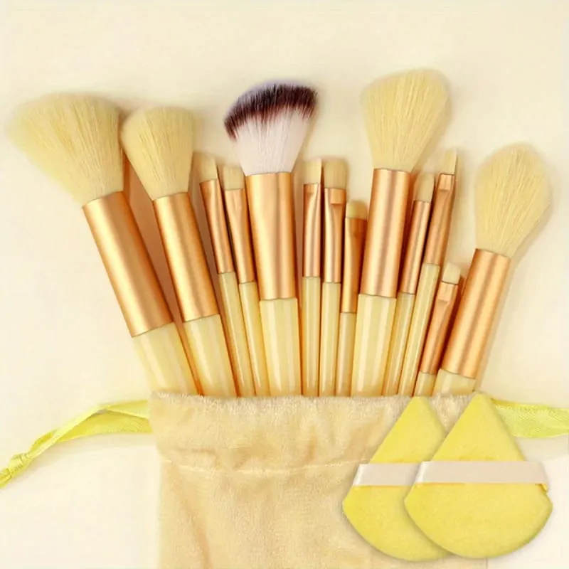 Makeup Brushes Set 13Pcs Premium Synthetic Brush Foundation Powder Blending Concealer Eyeshadow Blush Cosmetics Brushes Travel — image 20