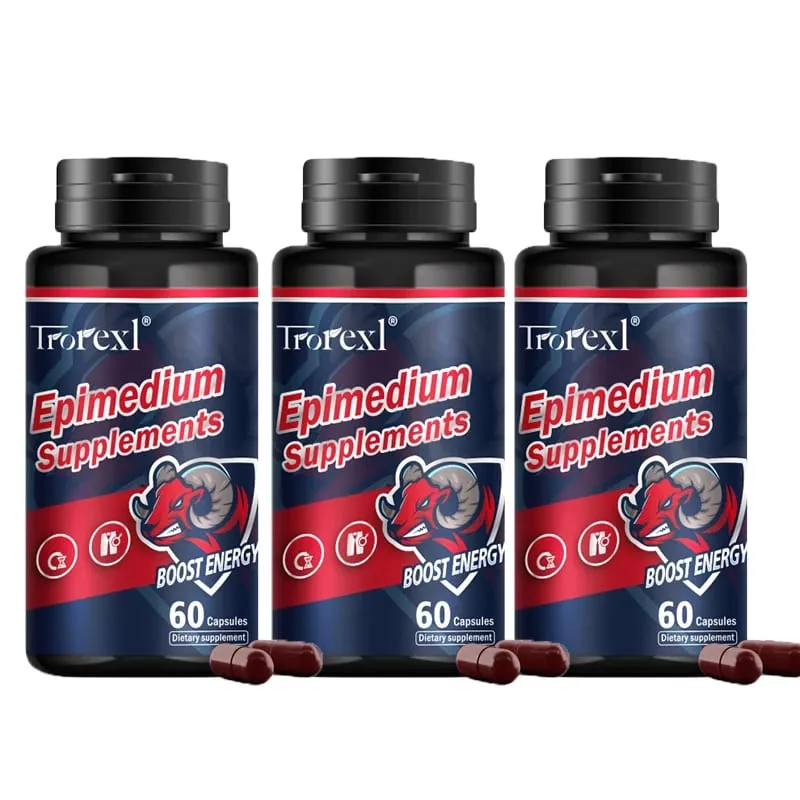 Natural Epimedium Capsules Enhance Endurance Supplement : Boost potency & Morning Power (Men's Health Secret)