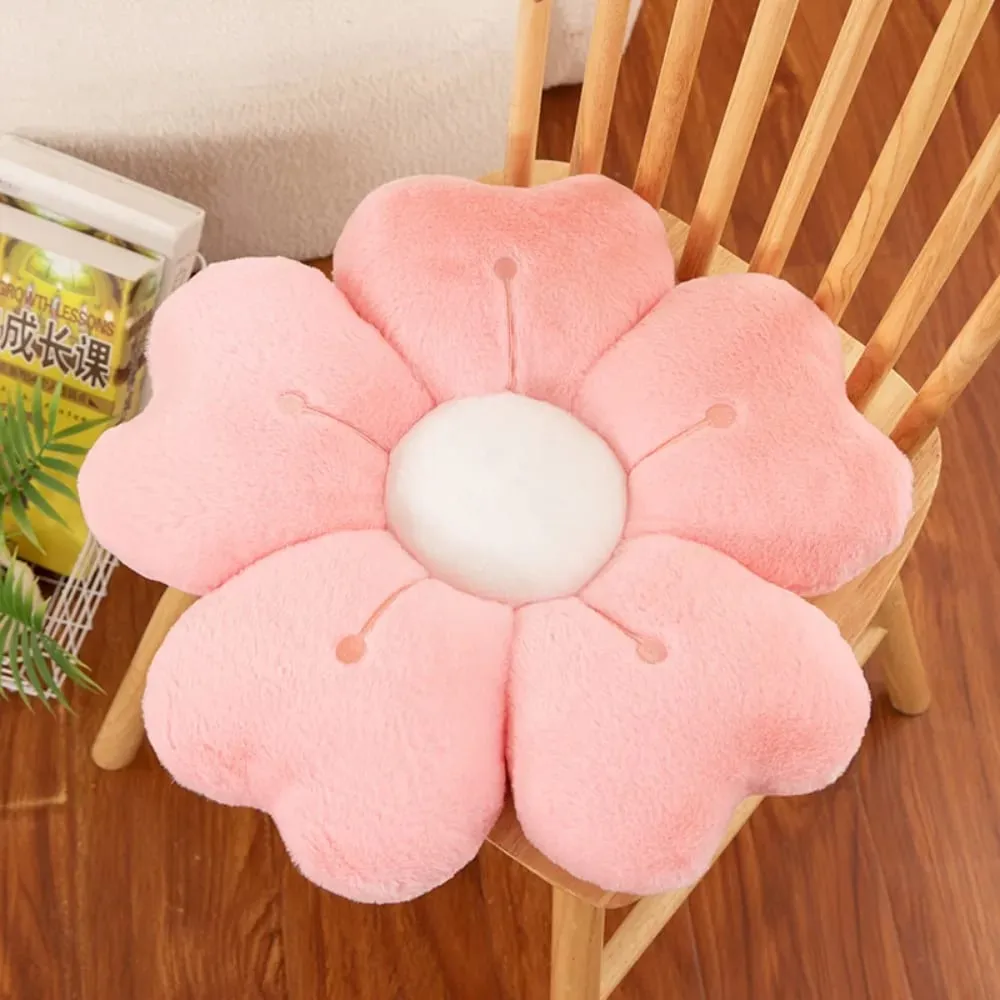 Soft Flower-Shaped Throw Pillow Comfortable Floor Cushion Sofa Decor Cushion Cute Mattress Chair Cushion Gift
