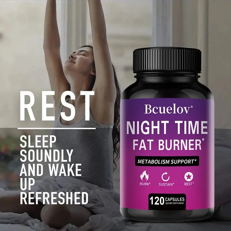 El mejor quemador de grasa nocturno: quemador de grasa termogénico, supresor natural del apetito y potenciador del metabolismo, salud inmunológica