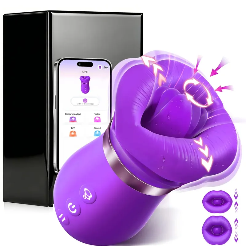 APP Steuerung Saugen Vibrator Zunge Lecken Sauger Weibliche Oral Klitoris Nippel Stimulator Vibrierende Vakuum Sex Spielzeug für Paare