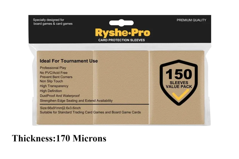 150Pcs Premium Card Sleeves 2.6"x3.6" Compatible with Standard Size Trading Cards for MTG Pokemon TCG Baseball Card Sport Cards — image 25