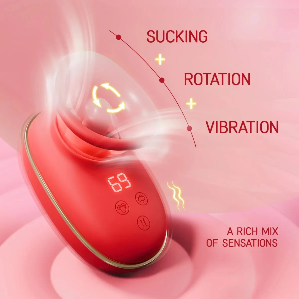 Clitoral Vibrator Sucking and Licking Tongue Sex Toy for Women Nipple Vagina Stimulator Orgasm Pussy Blowjob Female Masturbation