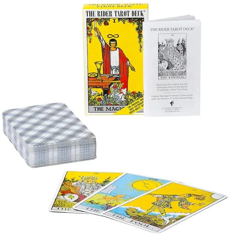 Authentic Rider-Waite Tarot Deck with English/Spanish Booklet for Beginners And Expert Card Reading