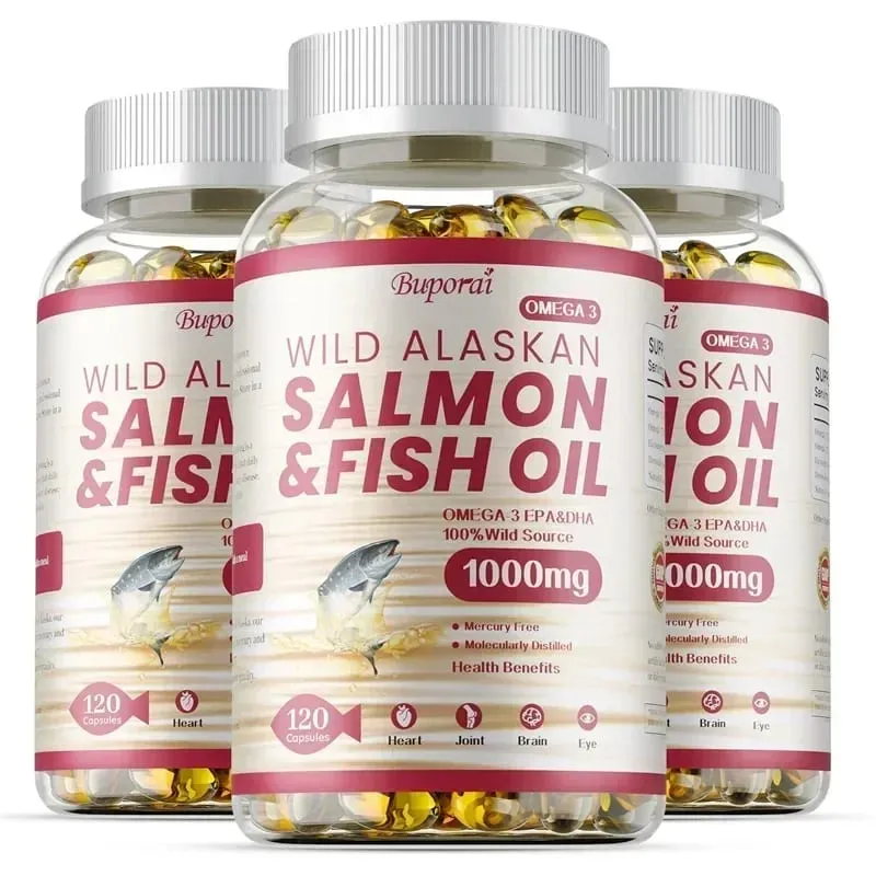Salmon Fish Oil - Rich in EPA+DHA Supports Joint Brain and Eye Health Enhances Immune Function and Antioxidant — image 11