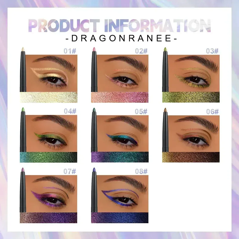 MultiChrome Aurora Chameleon Eyeliner Pencil Lasting Glitter Eyeshadow Lying Silkworm Pen Waterproof Beauty Cosmetics Eye Makeup — image 4