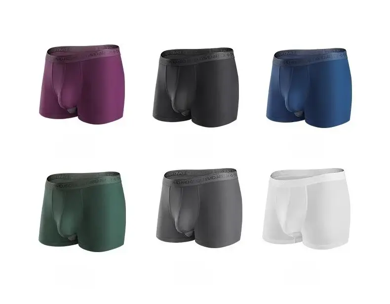 4-Pack DAVID ARCHY Mens Underwear Modal Boxer Briefs Men Pouch Boxer Briefs Soft Breathable Dual Pouch Trunks Boxer USA Size