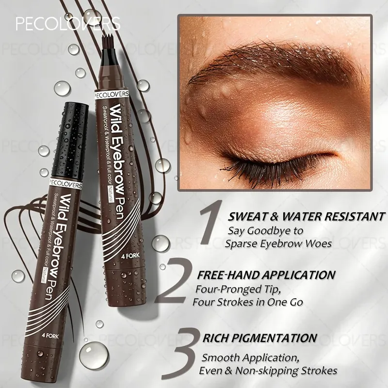4PCS/Set Eyebrow Makeup Set - Waterproof and Smudge-proof Suitable for Eyebrow Tattooing Creating Well-defined Wild Eyebrows — image 7
