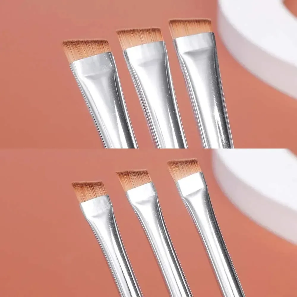 1/10pcs Double Head Blade Eyeliner Eyebrow Brush Portable Soft Flat Fine Eye Liner Brow Contour Makeup Brushes Make Up Tools Set — image 5