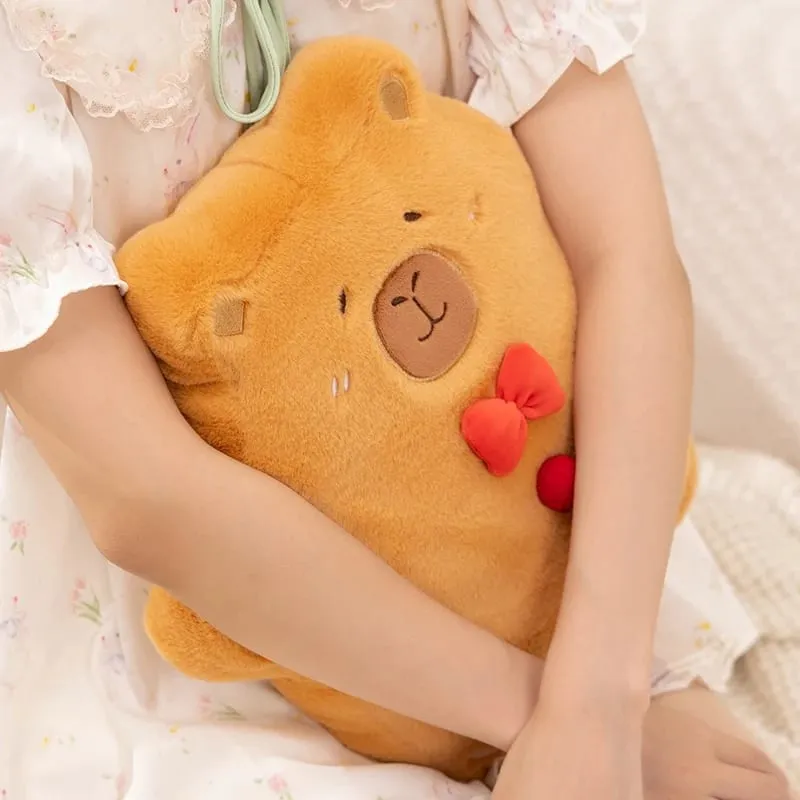 Christmas Pillow Capybara Gingerbread Stuffed Throw Plush Sofa Backrest Home Room Decro — image 6