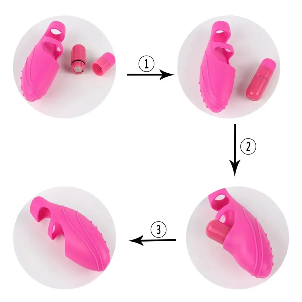 G-point Vibrating Finger Cover Portable Silicone Vibrator Waterproof Finger Vibrator Masturbator Adult Sex Toy for Women — image 3