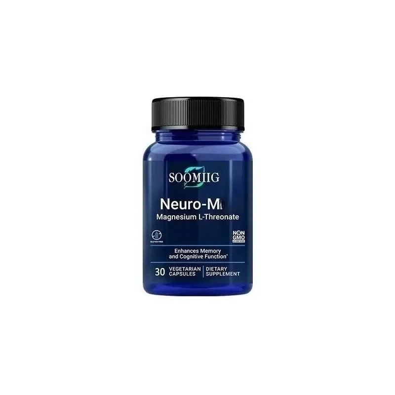 Soomiig Magnesium L-Threonate - Promotes Brain Health Enhances Memory Concentration & Cognition Boosts Nerve Energy