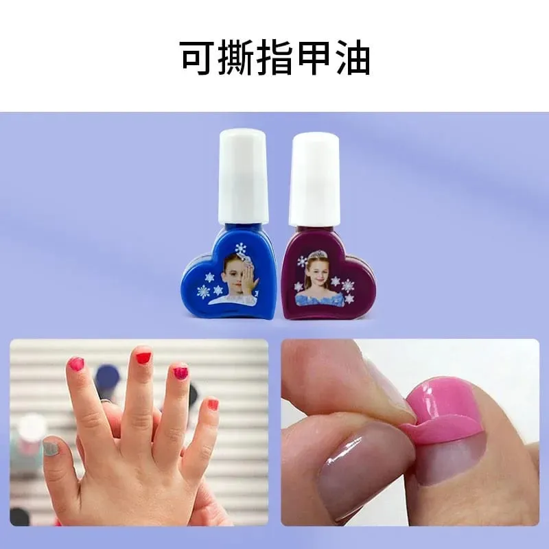 Girl Pretend Play Make Up Kit Princess Play With Toys Washable Non-toxic Cosmetic Makeup Set Gifts For Girls Children