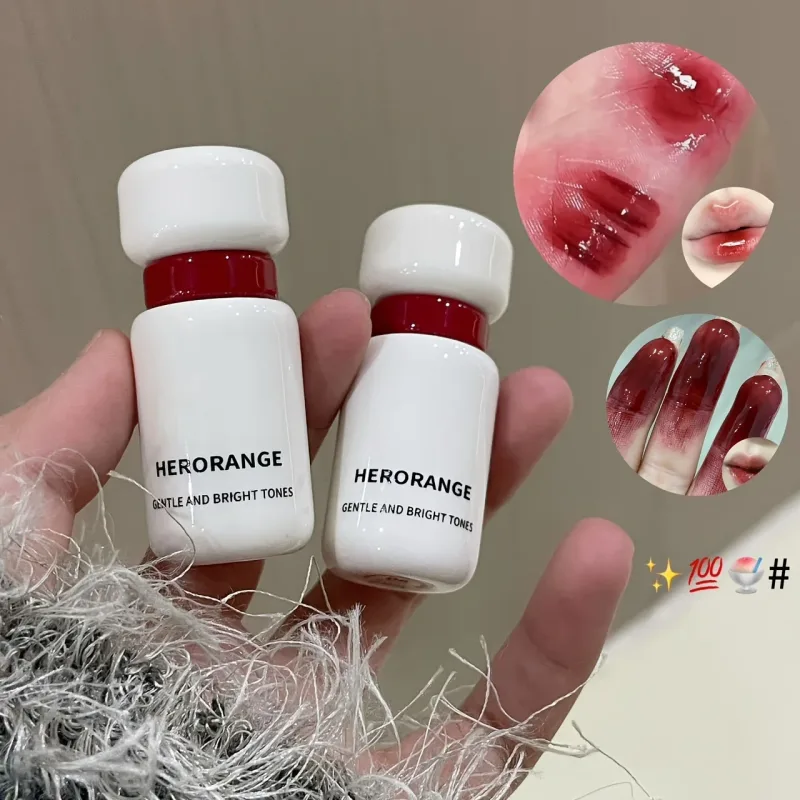 Herorange Glossy Lip Gloss Hydrating Watery Plump Lips Long Lasting for Autumn Winter — image 6