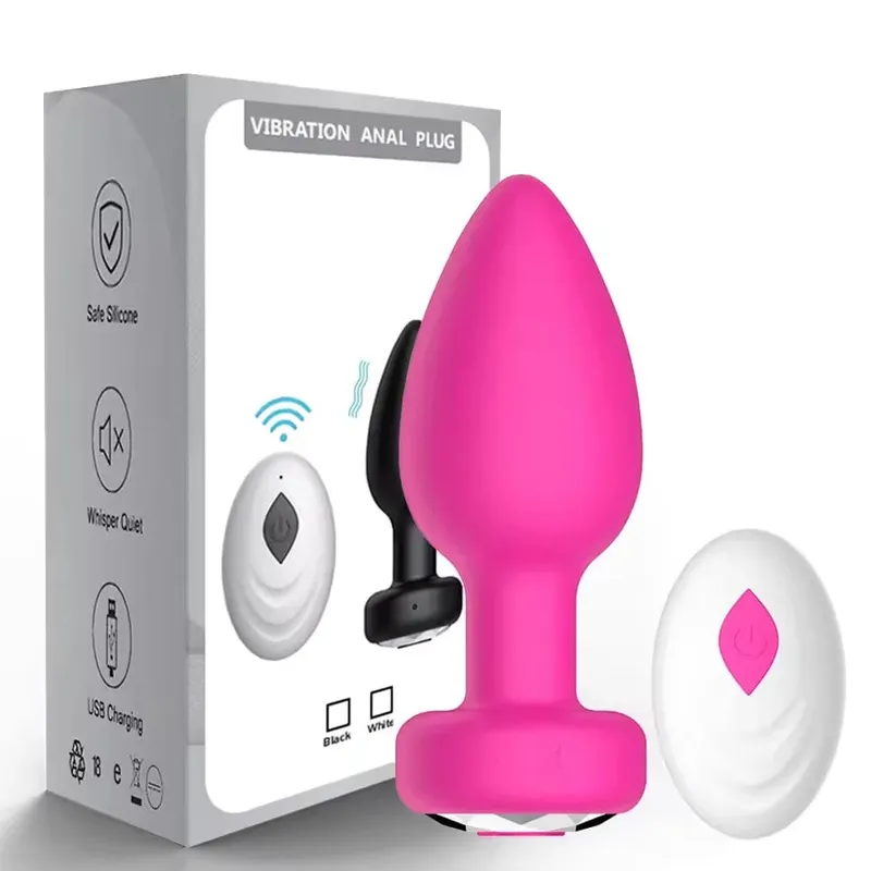 Remote Wireless Control Anal Vibrator Butt Plug Male Prostate Massager Female Vagina Masturbator for Adult Sex Toys Women Gay
