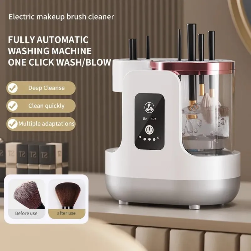 Electric 3 IN 1 Makeup Brush Cleaneing Machine Makeup Brush Dryer Portable Automatic USB Cosmetic Brushes Cleaner Tool