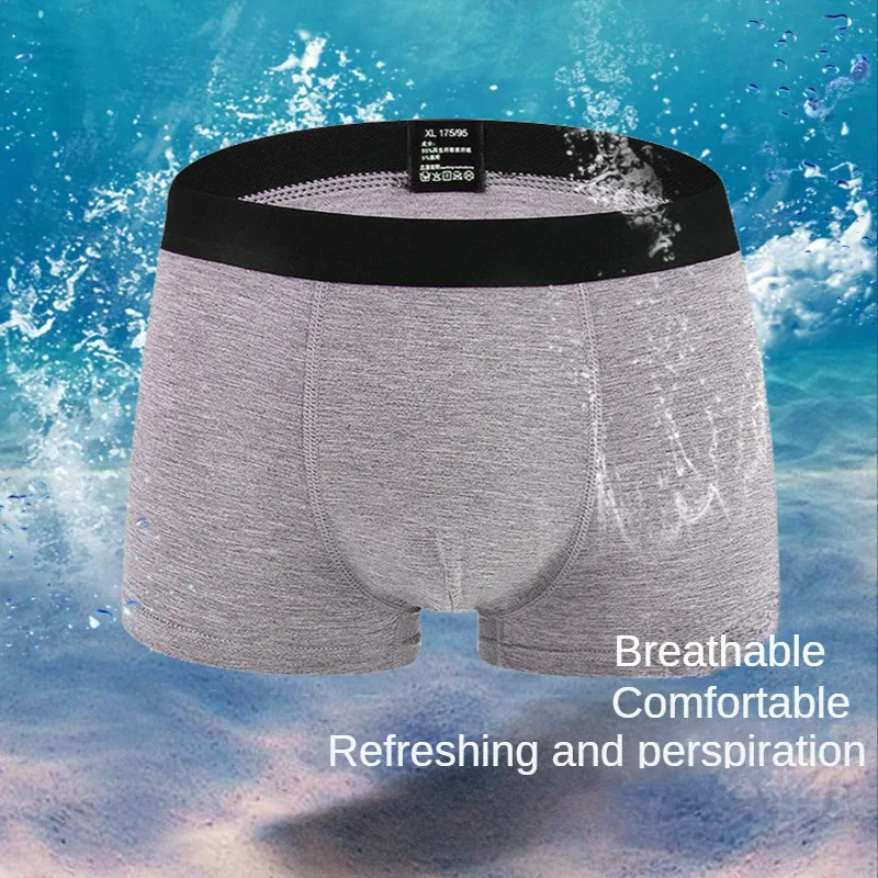 6pcs/Set Black Boxer Men Underpants Bamboo Mens Boxers Man Breathable Men's Panties Sexy Underwear For Men Gifts Comfortable New