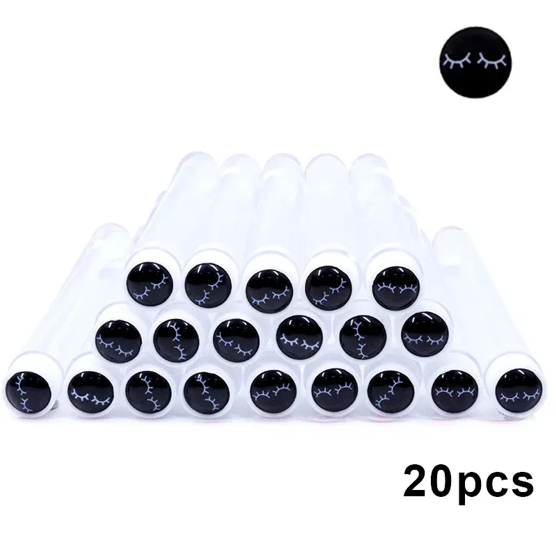 20pcs Reusable Eyebrow Brush Tube Disposable Eyelash Brush Eyebrow Brush With Eelash Resin Drill Replaceable Makeup Brushes — image 7