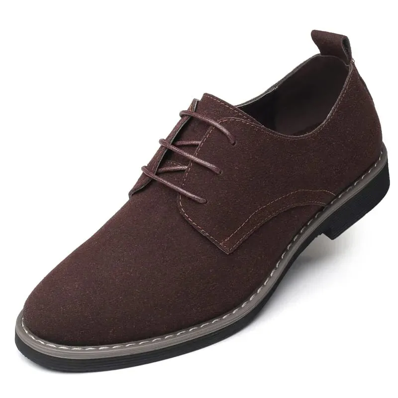 Mens Dress Shoes Legitimate Leather Shoe PU Suede Casual Men Designer Social Male Black Business Luxury Men's Wedding Summer Man — image 7