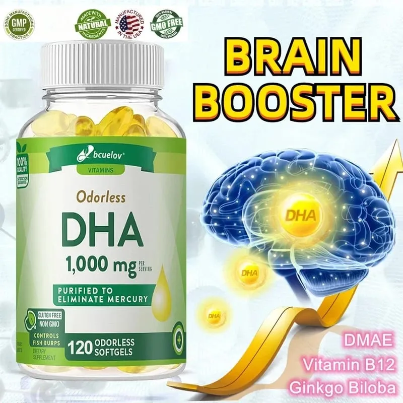 Bcuelov High Potency DHA - Supports Brain Health and Cognitive Function Improves Concentration and Intellectual Thinking — image 2