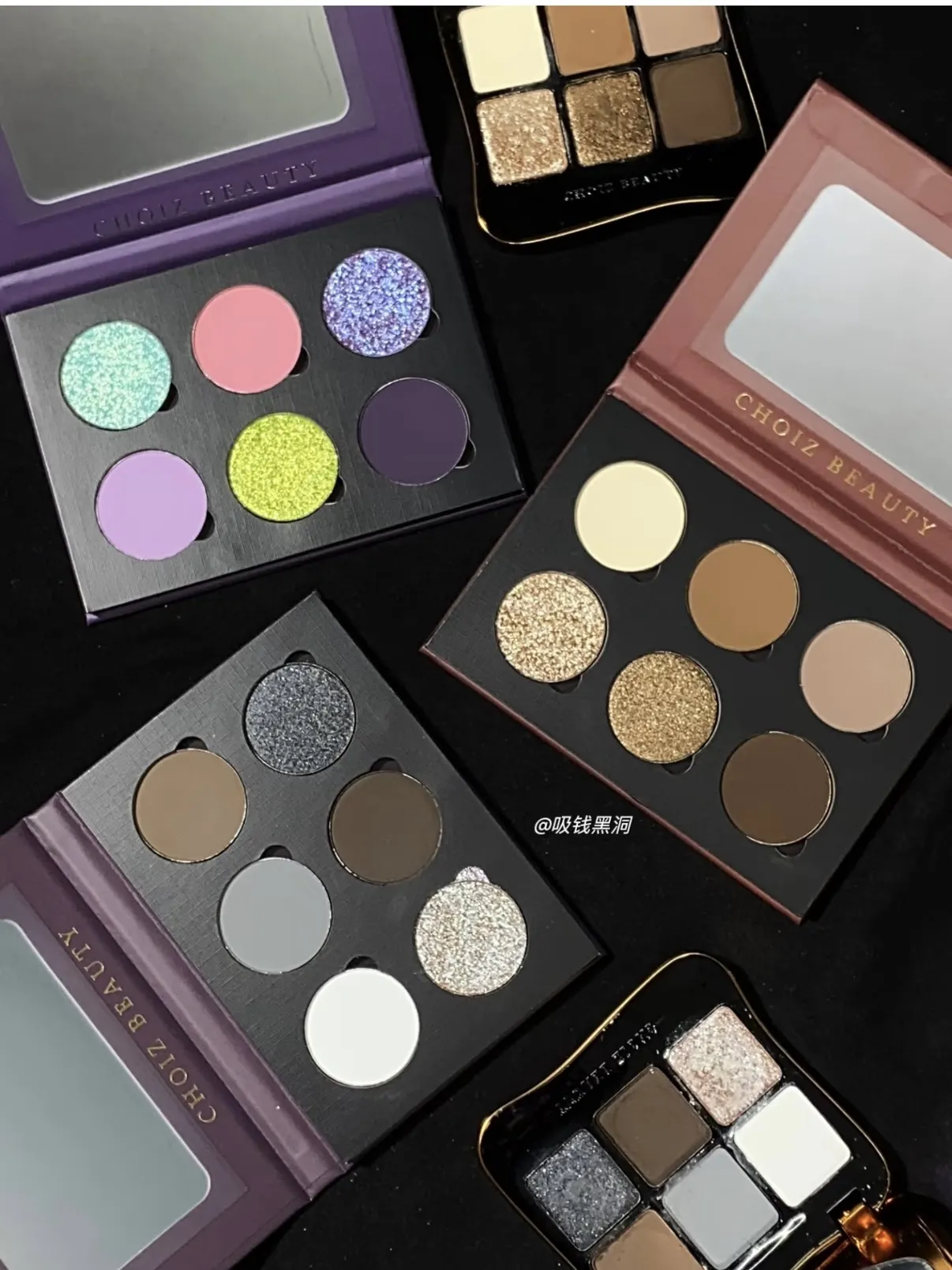 6 Color Eyeshadow Platte Green Matte Chameleon Shimmer Glitter High Pigmentated Eye Shadow Gothic Eyemakeup