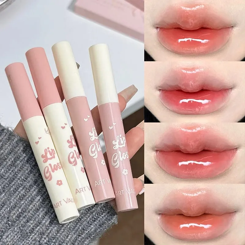 ART VALUE Makeup Set Include 4 Lip Glaze 1 Pressed Powder 1 Blush 1 Eyeliner 1 Eyebrow Pencil 1 Mascara With Necklce Cosmetics — image 3