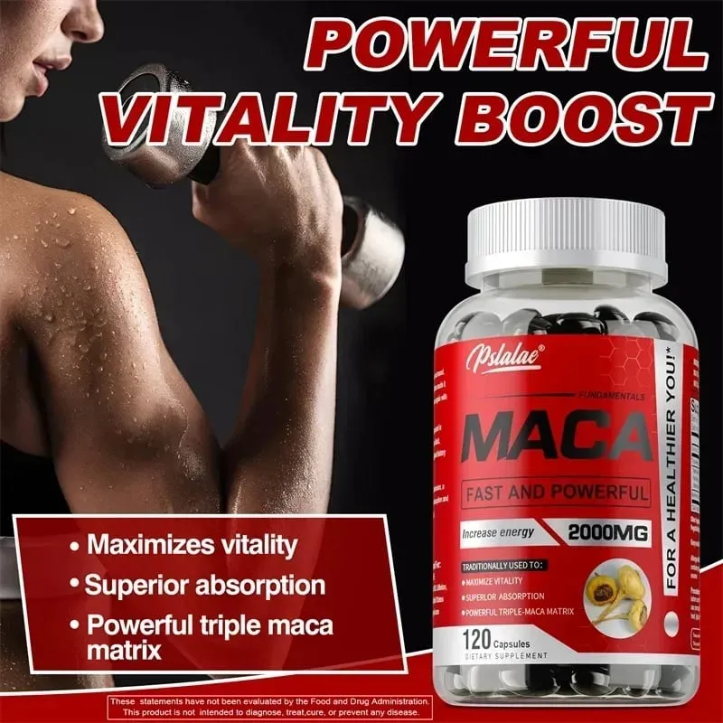 Maca Root Capsules - To Support Energy Endurance and Performance Builds Muscle and Strength — image 2