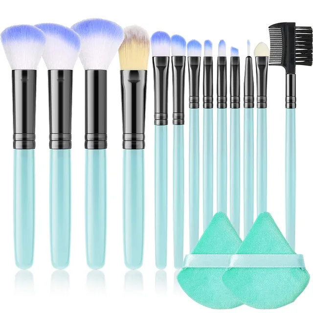Professional 13PCS Makeup Brushes Set 2 Powder Puff Sponge for Cosmetics Foundation Blush Eyeshadow Blending Brush Beauty Tools — image 20